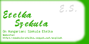 etelka szekula business card